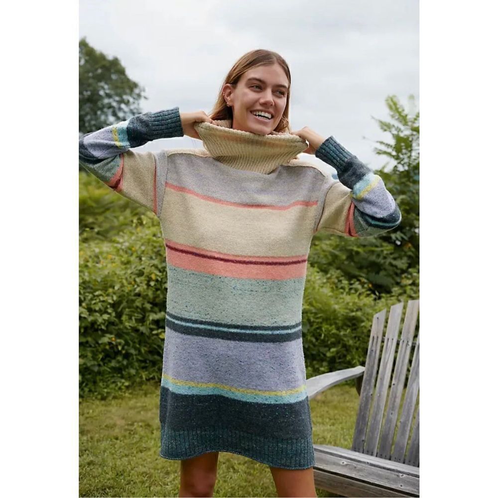 Anthropologie - Daily practice sweater turtleneck dress size S